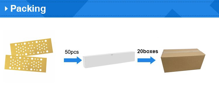 premium gold sanding paper strip